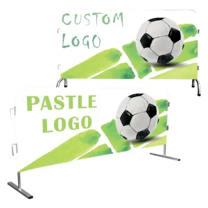 Portable Double Sided Crowd Control Barricade Banners Event Crowd Control Spandex Barricade Mesh Crowd Control Barrier Covers