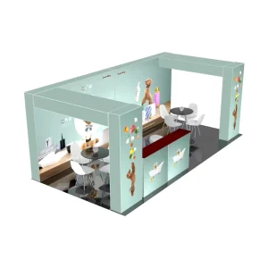 Portable Durable Light Weight Foldable Customizable Color 10ft Trade Show Booth Display Backdrop Light Box Aluminum Frame HD
