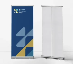 Portable Durable Retractable Roll Banner Stand with Aluminum Base and Custom Graphic Display Board for Tradeshow