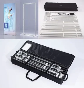Portable Eco-Friendly Freestanding Backlit Aluminum Frame Light Box Outdoor Stretch Fabric SEGO Mobile for Trade