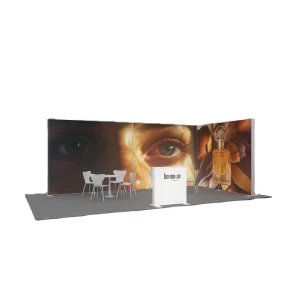 Portable Exhibition Booth Advertising Sign LED Backlit Backdrop Display Seg Lightbox Aluminum Frameless Tension Fabric Light Box