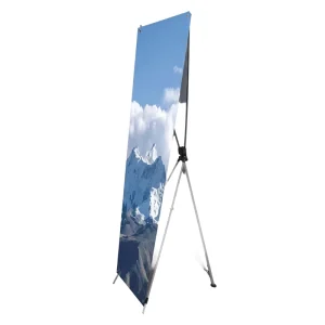 Portable Korean X Banner Stand Scratch Resistant Frame Wedding Expo Decorative X Banner Stand