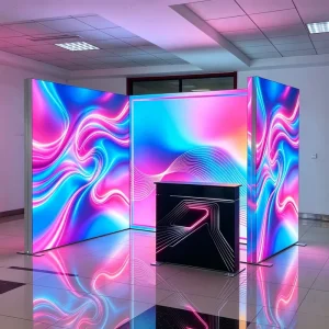 Portable LED Light Box SEG Silicone Edge Fabric Graphic Easy to Install Custom Illuminated Signage Stand for Propaganda Event