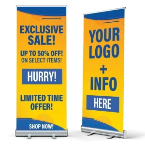 Portable Lightweight Durable Aluminum Alloy Roll up Banner 200*80cm High quality Design Factory Direct Sales Exhibitions