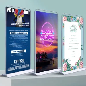 Portable Metal Door Shape Frame Banner Display Stand Digital Printing Technique for Poster Stands Display Accessories