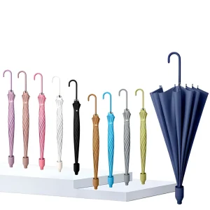 Portable Mini Travel Umbrella Manual Compact Capsule Case Small Folding Long Handled Waterproof Parasol Windproof Lightweight UV