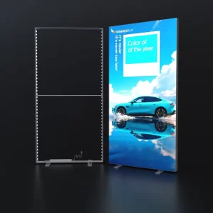 Portable Mobile Display Lightbox Trade Show Exhibition Booth Lightbox Customization Double Sided SEG Fabric