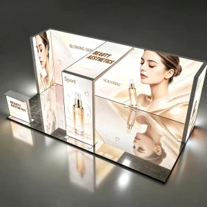 Portable OEM Custom LED Light Box for Trade Fair Booth SEG Fabric Backlit Display