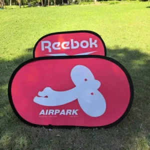 Portable Outdoor Double Sided A Type Banner Stand for Lawn Advertising & Sports Events Free Floor Freestanding Tool