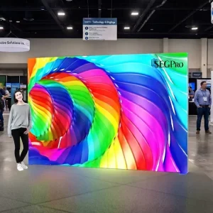 Portable PVC Light Box Easy Installation Tension Fabric SEG Display Stand for Exhibition Event Marketing Booth Decoration