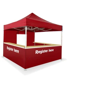 Portable Pop Up Advertising Tent for Automotive Trade Shows and Giveaways