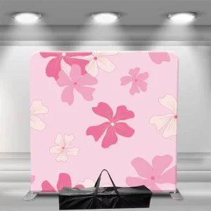 Portable Pop Up Aluminum Alloy Frame Straight Backdrop Tension Fabric Trade Show Exhibition Advertising Banner Stand
