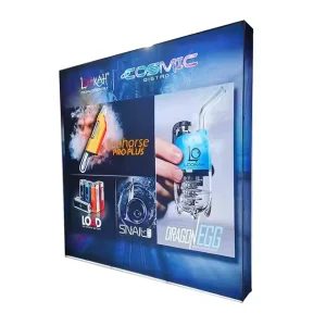Portable Pop up Fabric Lightbox Wall Display Trade Show LED Tension Fabric Light Box SEG Wall