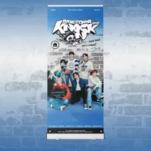 Portable Retractable Roll Up Banner Stand with Aluminum Steel Frame and Tool Free Assembly