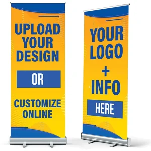 Portable Roll up Banner 100*200cm Retractable Banner Advertising Roll up Display Banner Custom Image Factory Price