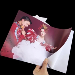 Portable Self Adhesive Glossy Photo Paper Sticker Inkjet Waterproof Photo Paper Glossy Inkjet Adhesive Photo Paper