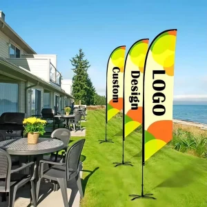 Portable Teardrop Banner Flag Eye Catching Long Lasting Vibrant Print Retail Pop up Sale Limited Time Promotion Flag Free Design