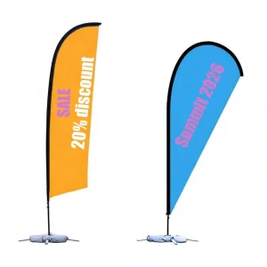 Portable Teardrop Flag Banner for Advertising