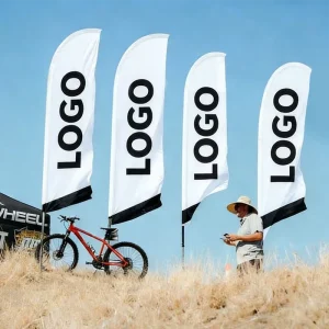Portable Teardrop Pennant Banner Flag Durable Custom Printed Sports Tournaments Street Promotions Eye Catching Advertising Flag