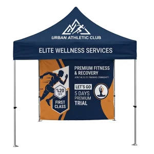 Portable Trade Show Tent With Back Wall Custom Printed Pop up Exhibition Tent for Event Marketing Advertising Display