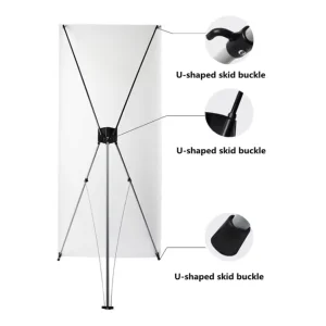 Portable X Banner Wall Stands for Promotion and Digital Advertising Exhibitions Reusable PVC Display