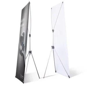 Portable X Stand Telescopic Aluminum Alloy Weatherproof Polyester Rustproof Customizable Size Matte Fabric Printed X