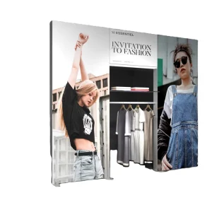 Portable and Easy to Build Exhibition Led Light Card Cloth Light Box Booth Frameless Soft Film Light Box