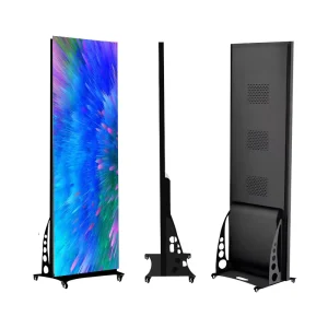 Poster Display P2.5 Vehicle Led Screen Poster Holder Led Floor Standing Display Panel Led Advertising Poster Sign