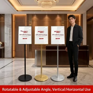 Poster Display Stand Vertical Floor Standing A4 Water Sign Doorway Advertising Board Guidance Sign Directional Sign Customizable