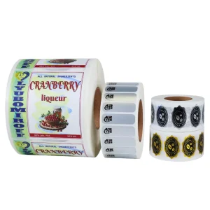 Pre made Dish Label Customized Frozen Fresh Food Waterproof Tear Resistant Multi Shape Self Adhesive Packaging Box Sealing Label