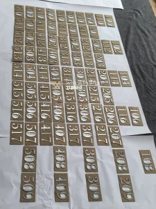 Precision Aluminum Brushed Anti Fingerprint Door Sign Flawless Finish Custom High End Metal Nameplate