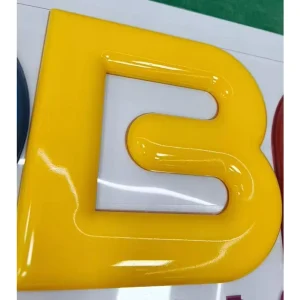 Precision Background Wall PVC Three dimensional Baked Paint Lettering Logo Solid Imitation Metal Letters