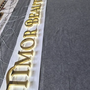 Precision Crafted Front Lit Acrylic Custom LED Sign with IP67 Waterproof for Indoor High End Nameplate