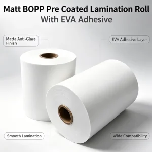 Precoated Matt Thermal Laminating Film 200 650mm Width for Quick Print and Graphic Design Applications