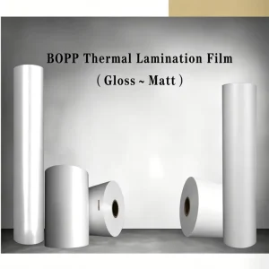 Precoated With EVA BOPP Laminating Film Matt Anti Scratch Thermal Lamination Roll for Printing and Packaging