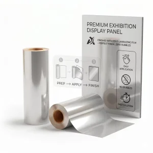 Premium Cold Lamination Film Glossy BOPP Thermal Lamination Film Alternative No Machine Needed for Cake Box