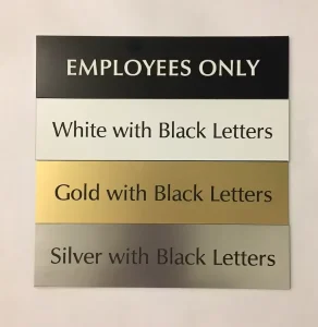 Premium Heat Transfer Metal Sign Information Plate in Commercial