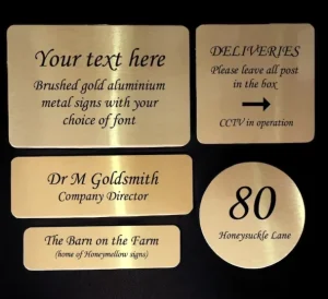 Premium Heat Transfer Metal Sign Information Plate in Commercial