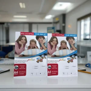 Premium High Glossy Bead Surface 135g Self Adhesive Sticker Photo Paper Inkjet Print Size A4 50 Pages