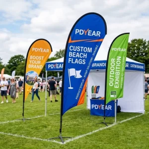 Price Custom Beach Flag Double Sided Print Vibrant Color Feather Flag for Outdoor Marketing Festivals