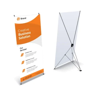 Price Trade Show Display X Banner Custom Printing Portable Advertising X Stand Banner