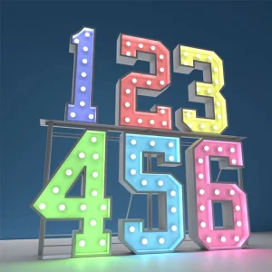 Price Waterproof LED Bulb Letters Outdoor Indoor Use Illuminated Letter Sign