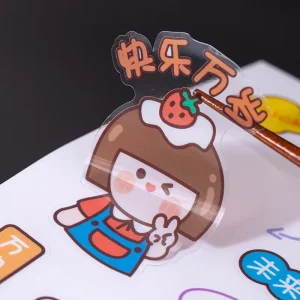 Printable Transparent Self adhesive PVC Rectangular Stickers Waterproof Tear resistant Company Logo Labels Sealing Stickers