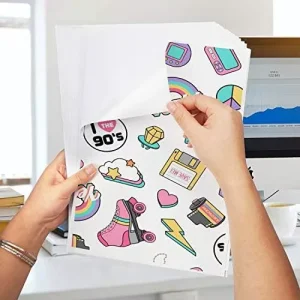 Printable Vinyl Self Adhesive Photo Paper Sticker Glossy Silver White Sticker Paper for Inkjet Printer