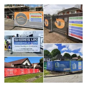 Printed Heras Fence Banners Airmesh Custom Printed Heras Mesh Fence Covers and Fencing Branding Scrim Banners