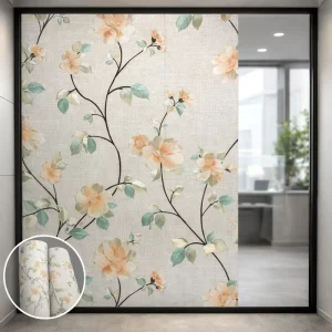 Printed Privacy Window Film Frosted Glass Sticker for Clinic Bank Office