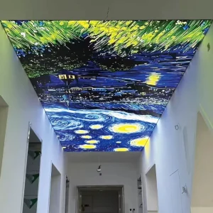 Printed Soft Film Light Box Blue Sky Ceiling Design for Swimming Pool