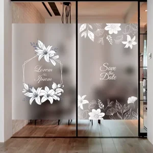 Printing Advertising Uv Protection Waterproof Decorative Privacy Window Glass Film Stickers Custom Transparent Frosted Film