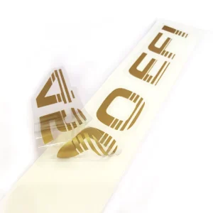 Printing Custom Self Adhesive Sticker Clear Logo Plastic Transparent Vinyl Stickers