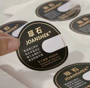 Printing Logo Label Stickers Self Adhesive Vinyl Round Waterproof Sticker Packaging Labels Roll Bran commodity Sticker Label